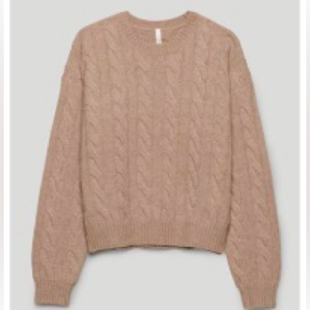 Aritzia the group babaton illustrator sweater size S camel